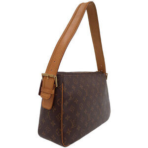 Louis Vuitton Shoulder Bag Brown Cite Viva Leather Monogram Semi